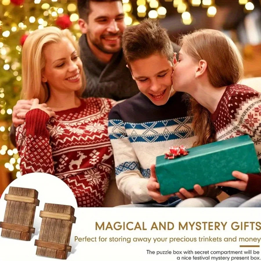 Wooden Secret Puzzle Box