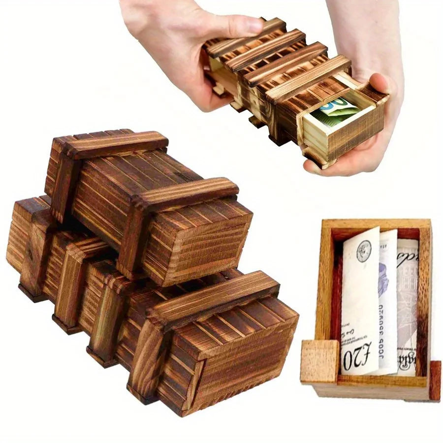 Wooden Secret Puzzle Box