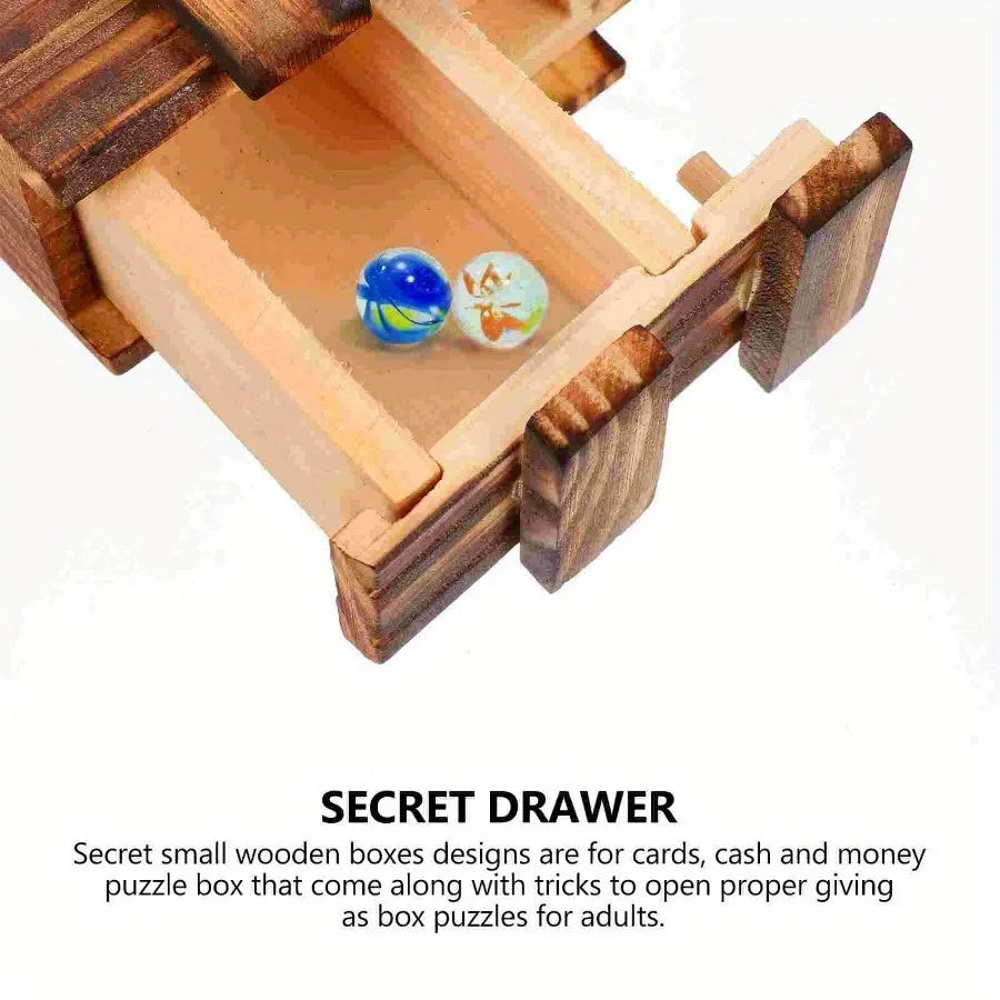 Wooden Secret Puzzle Box