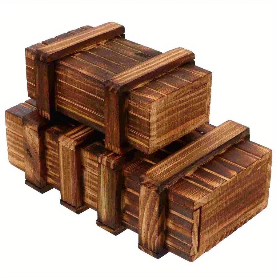 Wooden Secret Puzzle Box
